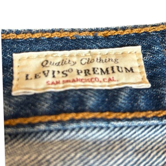 Levi’s 501 Original Fit Jeans 24 Inch Waist Distressed Straight Leg Denim Casual - Picture 6 of 12